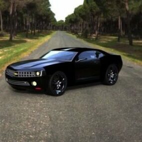 Μαύρο μοντέλο Gm Camaro Car 3d