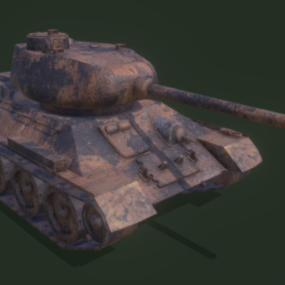 Gta T34 Tank Design 3d μοντέλο