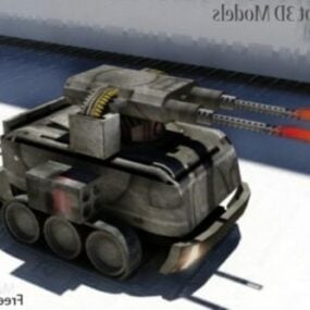 Army Robot Gun Design 3d model