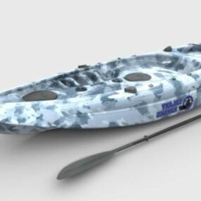 Jinete de kayak deportivo modelo 3d