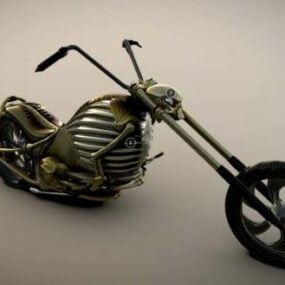 דגם תלת מימד של אופנוע Ghost Rider