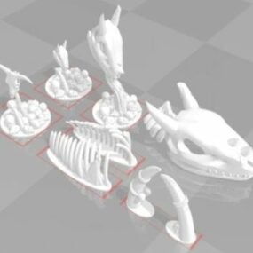 Esqueleto gigante da caixa torácica Modelo 3D