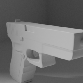 Glock Shot Gun Weapon 3d model