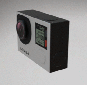 Ricoh Digital Camera Blue Case 3d model