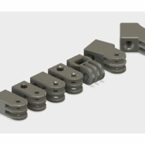 Extrémités de tige de charnière Gopro Modèle 3D imprimable