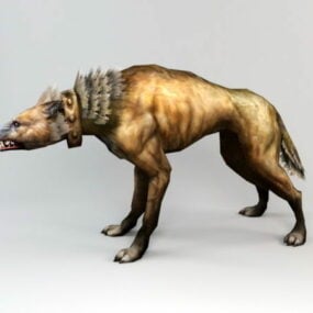 Mô hình 3d động vật chó rừng