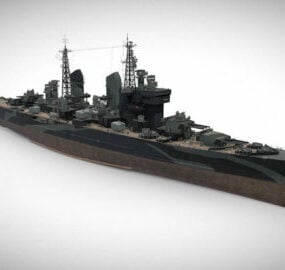 Modello 3d dell'incrociatore pesante britannico Goliath