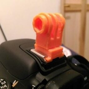 Model 3D złącza Gopro Canon Reflex do wydrukowania