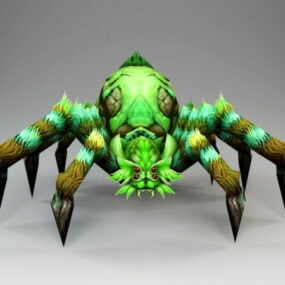 Model 3D postaci potwora pająka