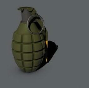 基本军用手榴弹3d模型