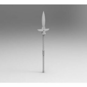 Grimdark Boar Spear Weapon 3d-modell