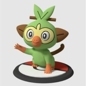 Grookey Pokemon Character Printable 3d model