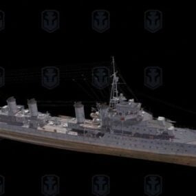 Guepard Navy Ship 3d model