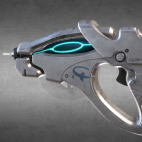 Sci-fi wapenpistool Scorpion 3D-model
