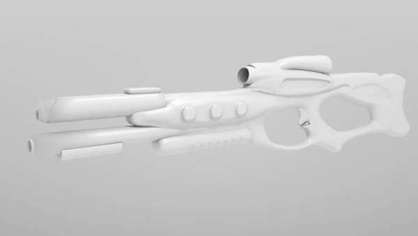 Lowpoly Gun Free 3d Model - . - Open3dModel