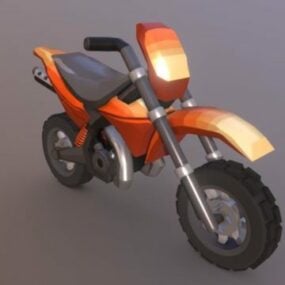 3D-Modell des Rennrads mit kleinem Rad
