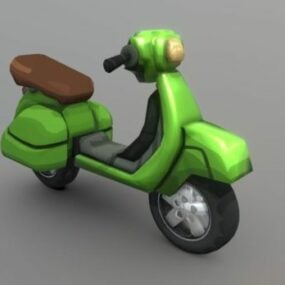 Dibujos animados Hcr2 Scooter Vehículo modelo 3d