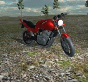 Honda Cb400 Motorcycle 3d model