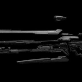 Halolight Rifle Gun 3d-modell