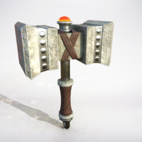 Weapon Hammer Lowpoly 3d model