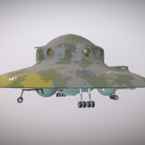 3D model vesmírné lodi Haunebu Sci-fi