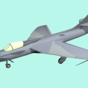 Army Hawker Hunter Aircraft 3d model
