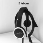 Stojak na słuchawki z nadrukowanym kształtem