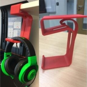 Printable Desk Headphones Stand 3d model
