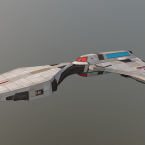 3D model vesmírné lodi Hektor Sci-fi