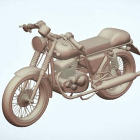 Μοτοσικλέτα κινουμένων σχεδίων τρισδιάστατο μοντέλο
