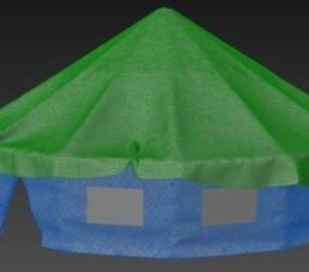कोकून तम्बू 3डी मॉडल