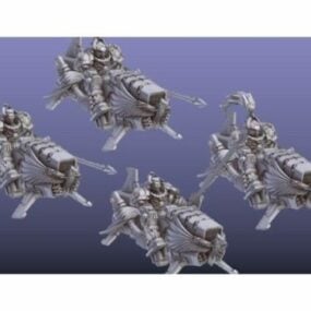 Model 3D postaci drużyny szybkich woźnych