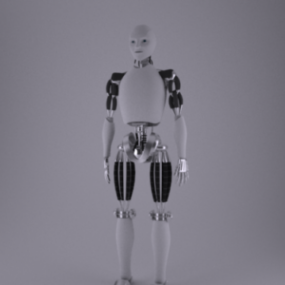 Humanoider Roboter 3D-Modell