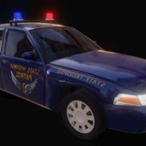 Highway Patrol Car 3d model
