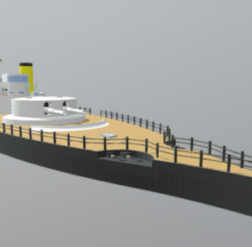 Navire de la marine Hms Uig Cruiser modèle 3D