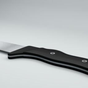 سكين القتال المقاتل نموذج ثلاثي الأبعاد
