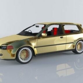 Voiture Honda Civic 1992 modèle 3D