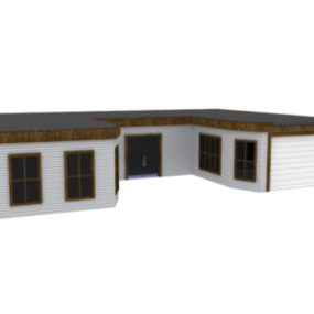 3d модель одноповерхового будинку