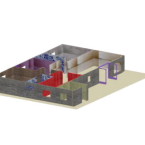 别墅平面图3d模型