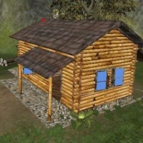 Old House Wooden Material 3d model