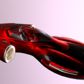 Hovercar Concept Design 3d-modell