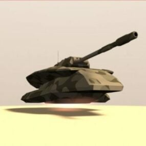 陸軍ホバリングタンク武器3Dモデル