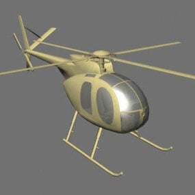 Hughes 500 Helicopter 3d model