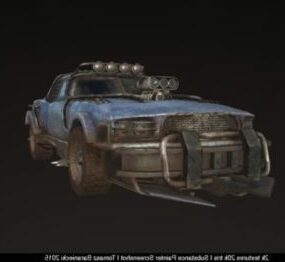 3д модель игровой машины Hunter Old Car