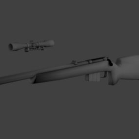 Hunting Rifle Gun 3d model