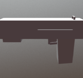 Idra Blaster Lowpoly Modello 3d della pistola