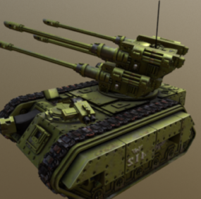 Militärisches Hydra-Flak-Panzer-3D-Modell