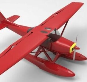 Avion hydravion modèle 3D