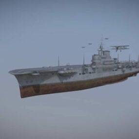 Army Illustrious Cruiser Ship 3d model