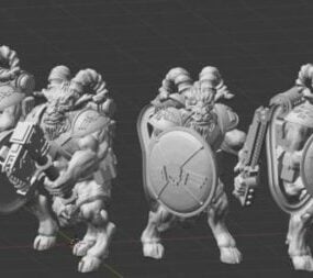Imperial Beast Warrior Charakter 3D-Modell